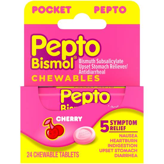 Order Pepto Bismol 5 Symptoms Relief Liquicaps (24 ct) food online from Rite Aid store, PITTSBURGH on bringmethat.com