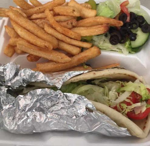 Order Gyro Pita Combo food online from Giant Pizza King store, Santee on bringmethat.com