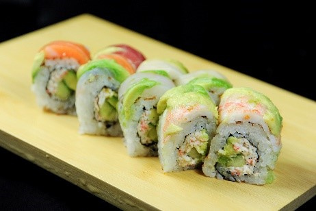 Order Rainbow Roll food online from Jono Japanese Restaurant store, Norco on bringmethat.com