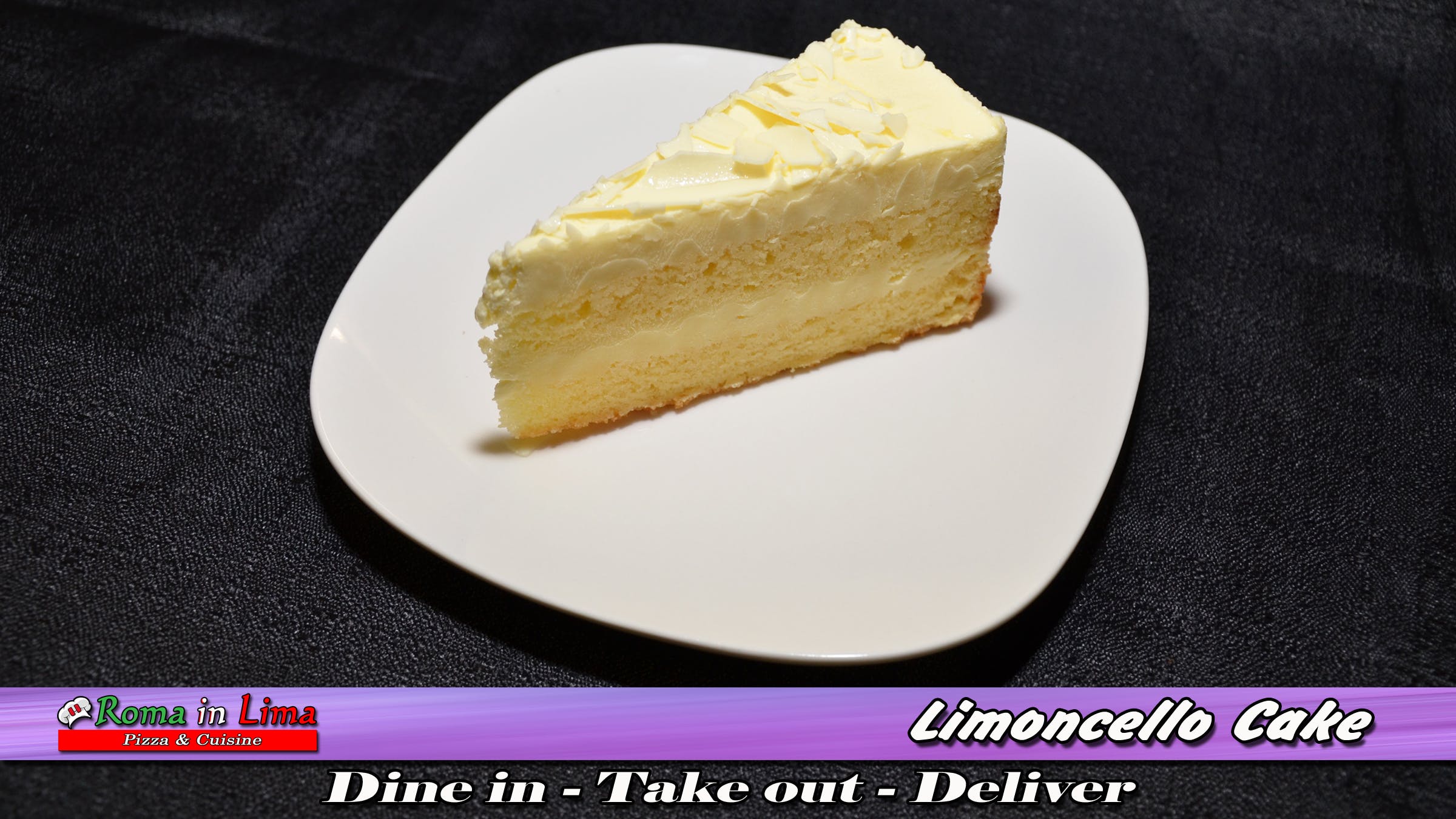 Order Limoncello Cake - Dessert food online from Roma In Lima Pizza & Cuisine store, Immokalee on bringmethat.com