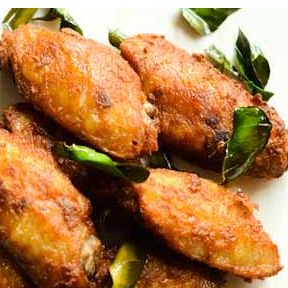Order A7. Basil Deep Fried Chicken Wings food online from Singapore Cafe store, Sugar Land on bringmethat.com