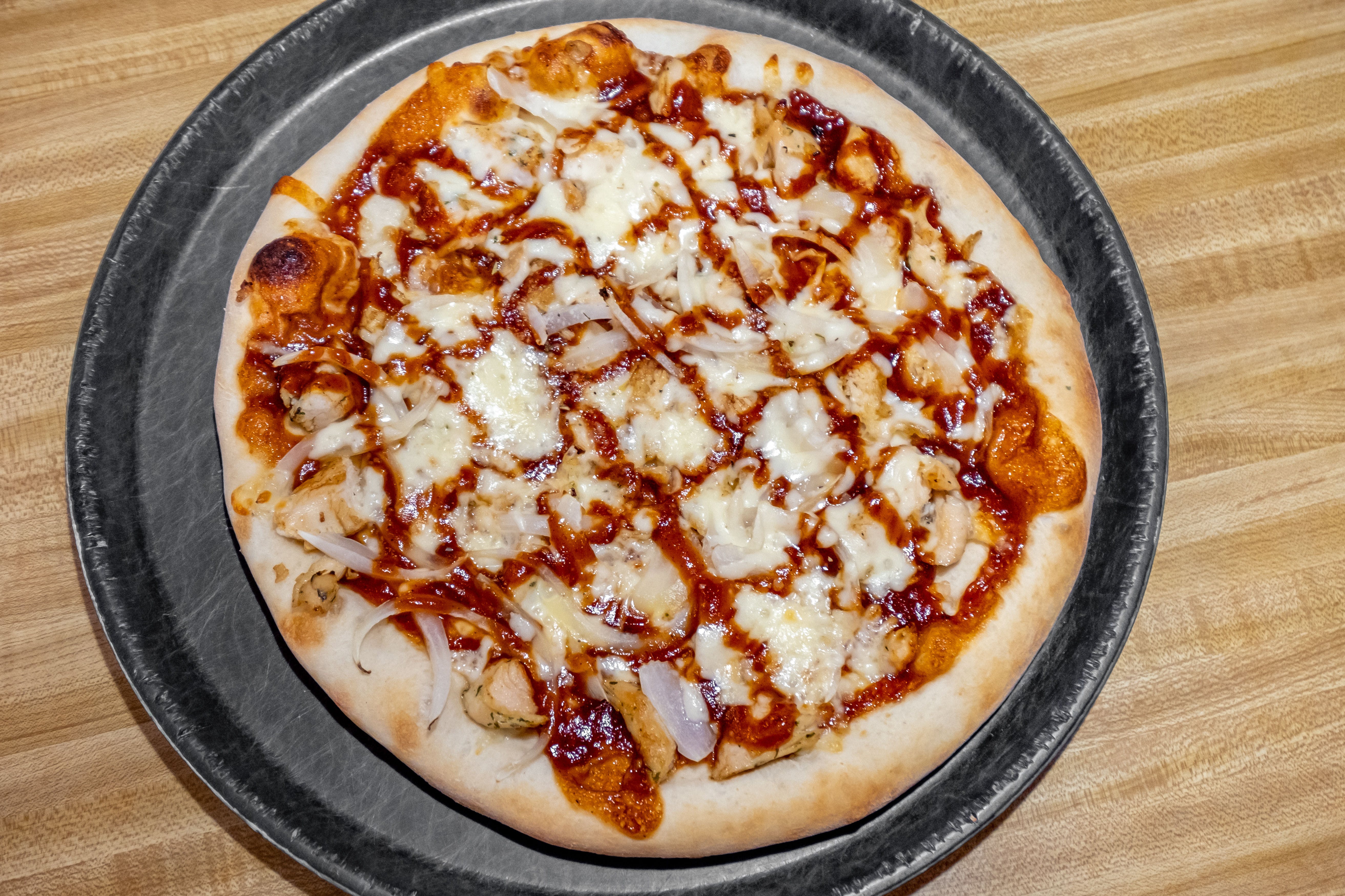 Order BBQ Chicken Pizza - Small 12" food online from Brother's Pizza store, Shippensburg on bringmethat.com