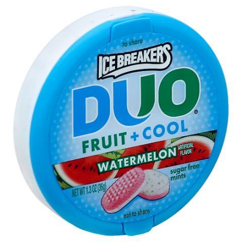 Order ICE BREAKERs DUOS Watermelon 1.3oz food online from 7-Eleven store, Escondido on bringmethat.com