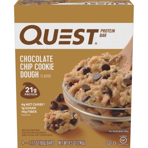 Order Quest Chocolate Chip Cookie Dough 4ct food online from 7-Eleven store, Krum on bringmethat.com