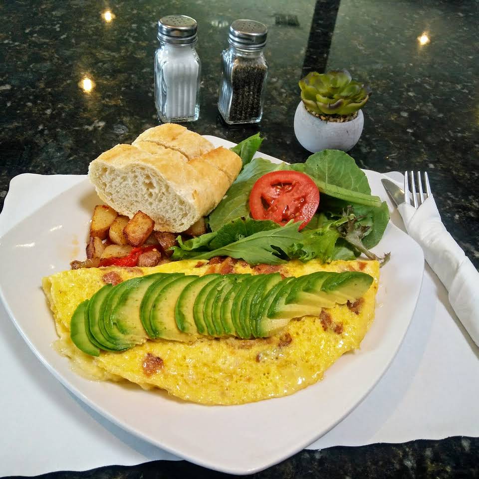 Order Morning Omelet food online from The Crepery Cafe store, Rolling Hills Estates on bringmethat.com