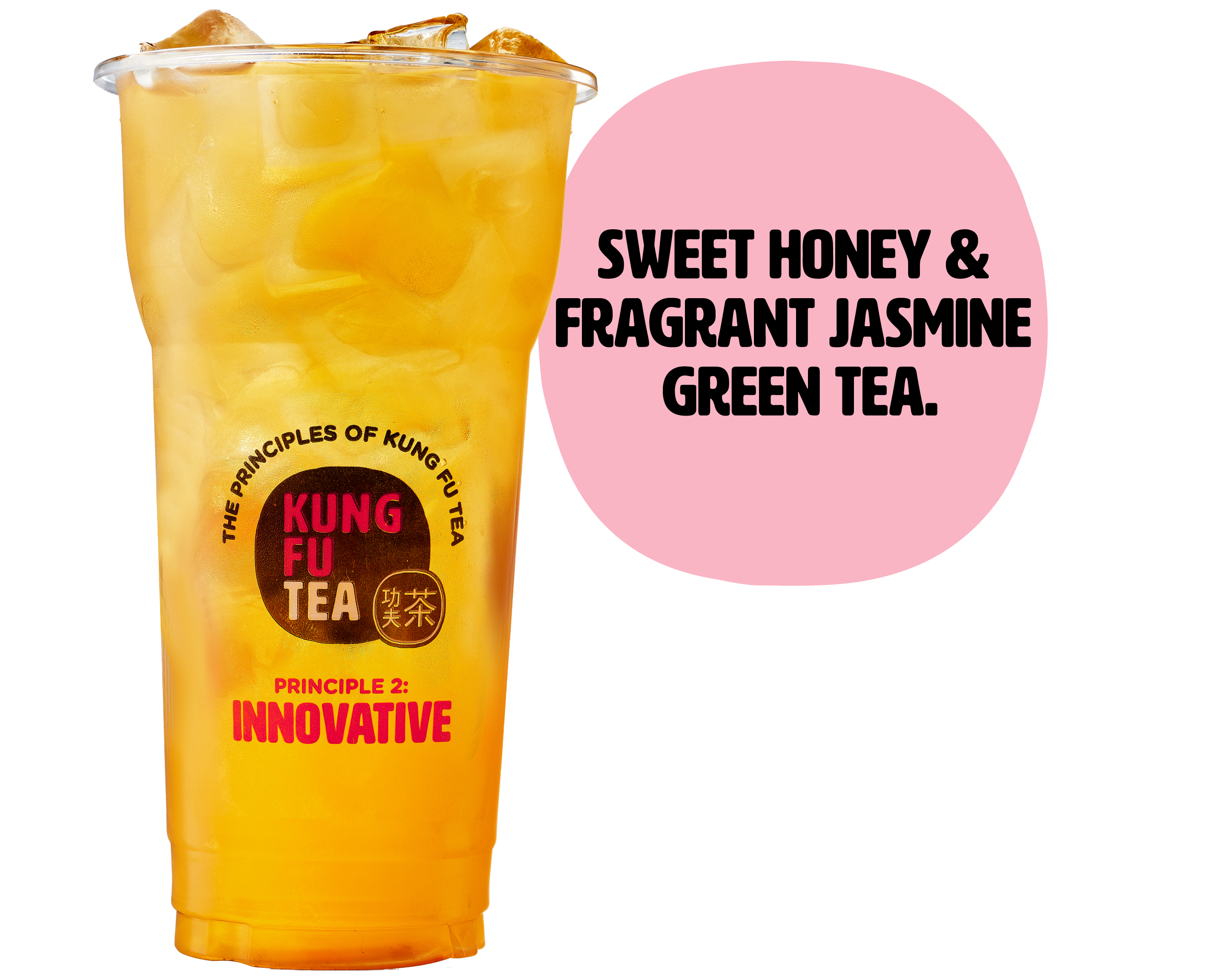 Order Honey Green Tea food online from Kung Fu Tea store, Pearland on bringmethat.com