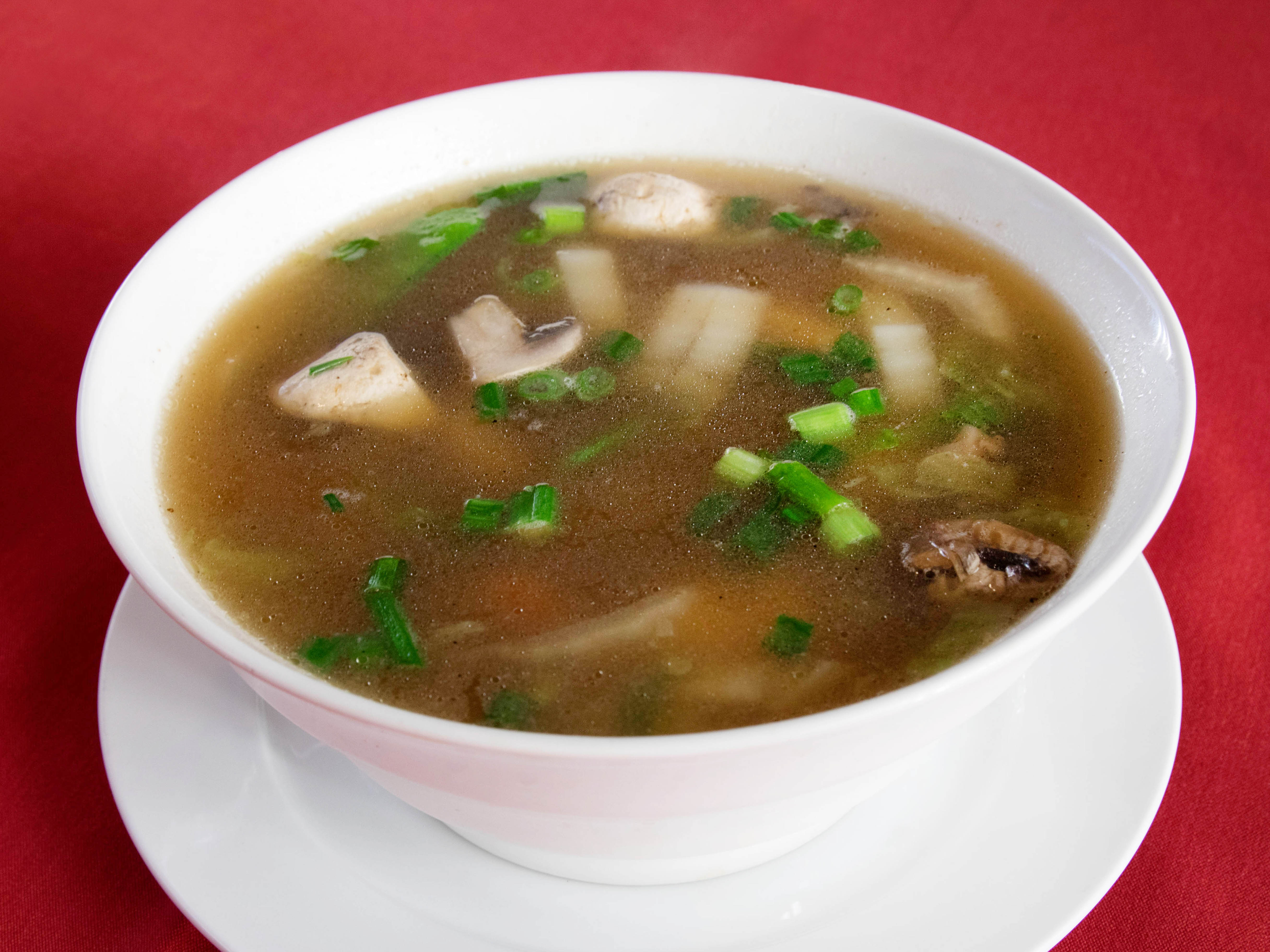 Order Wor Wonton Soup 云吞汤 food online from Szechuan House store, San Diego on bringmethat.com