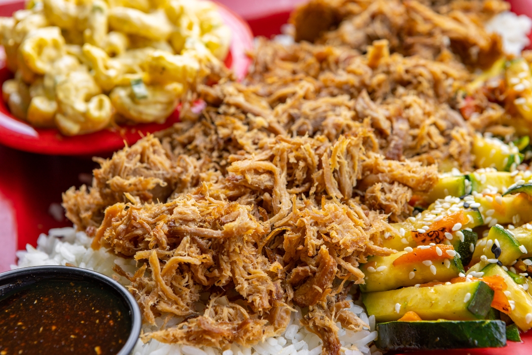 Order Luau Pulled Pork Platter food online from Fire Island Grill store, Simi Valley on bringmethat.com