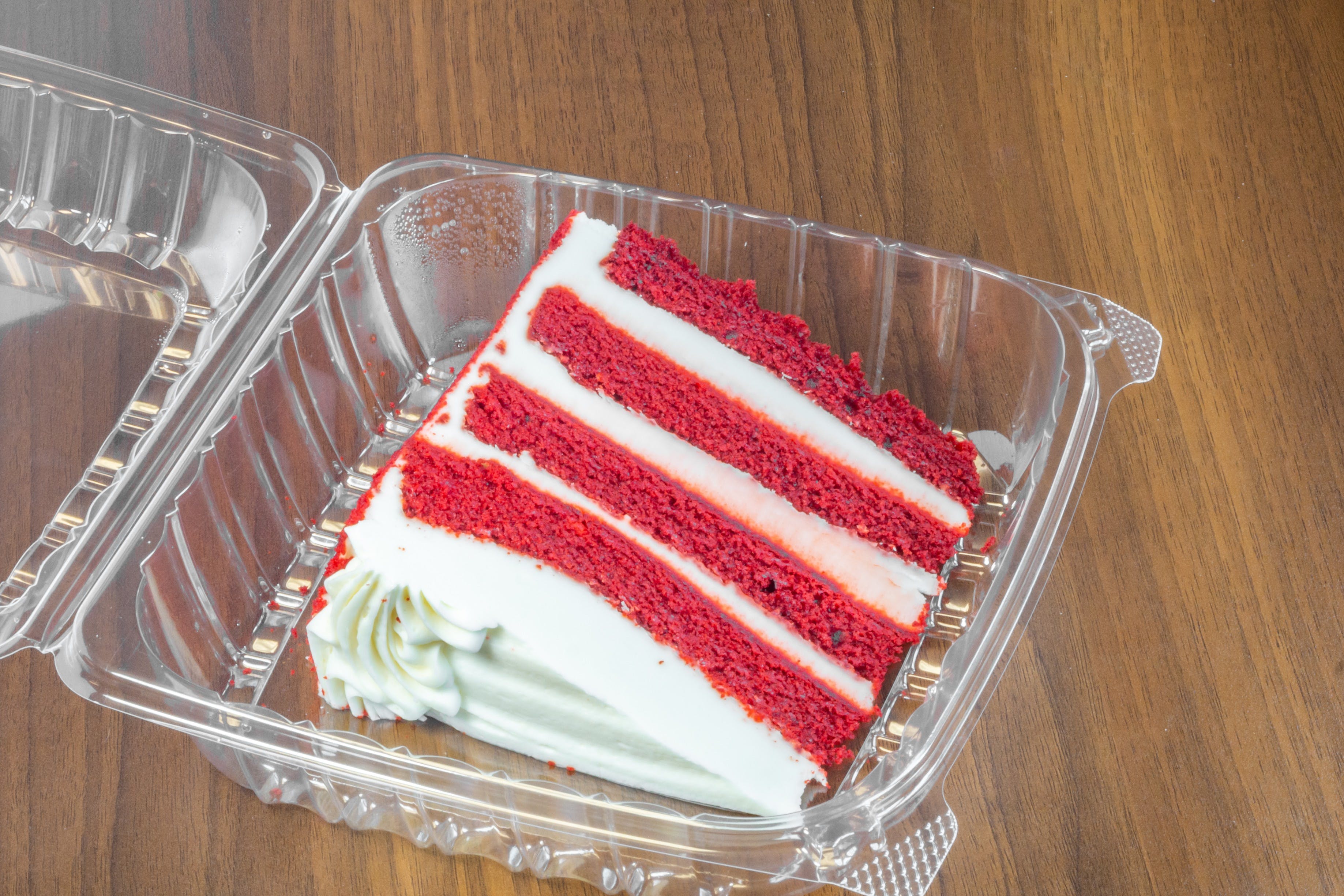 Order Red Velvet Cake Slice - Dessert food online from Pizza On Main store, Washington on bringmethat.com