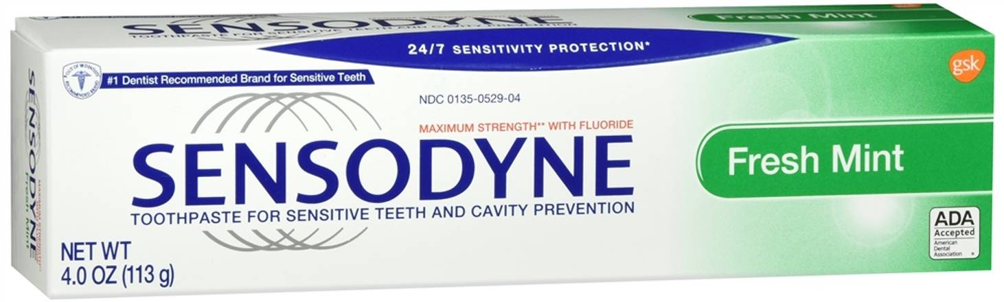 Order Sensodyne Maximum Strength with Fluoride Toothpaste Fresh Mint food online from Scripx Pharmacy store, Plano on bringmethat.com