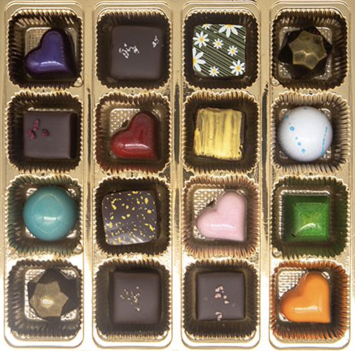 Order Mayana 16 pc. Box of Chocolates food online from The Sweet Shop Nyc store, New York on bringmethat.com