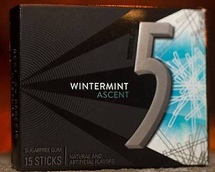 Order 5 Gum Wintermint (10 Ct) food online from Exxonmobil store, Dallas on bringmethat.com