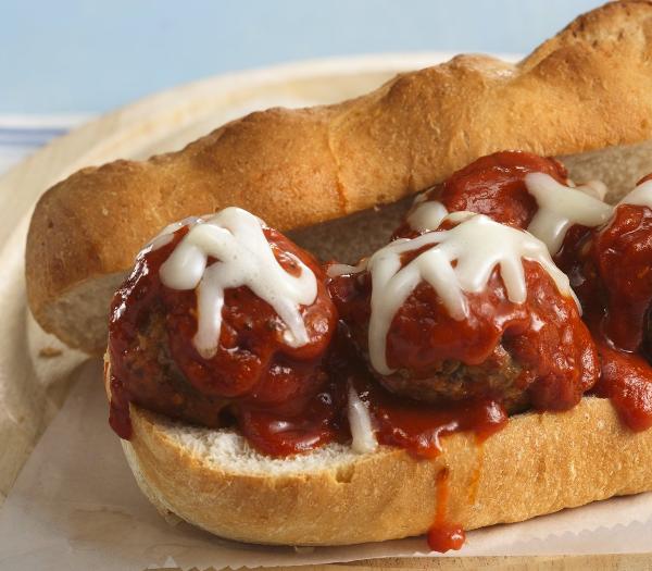 Order Meatball Parmesan Sandwich food online from North End Pizza store, Los Angeles on bringmethat.com