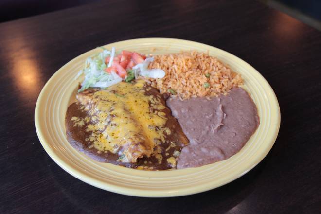 Order Chicken Enchilada food online from Las Palapas store, College Station on bringmethat.com