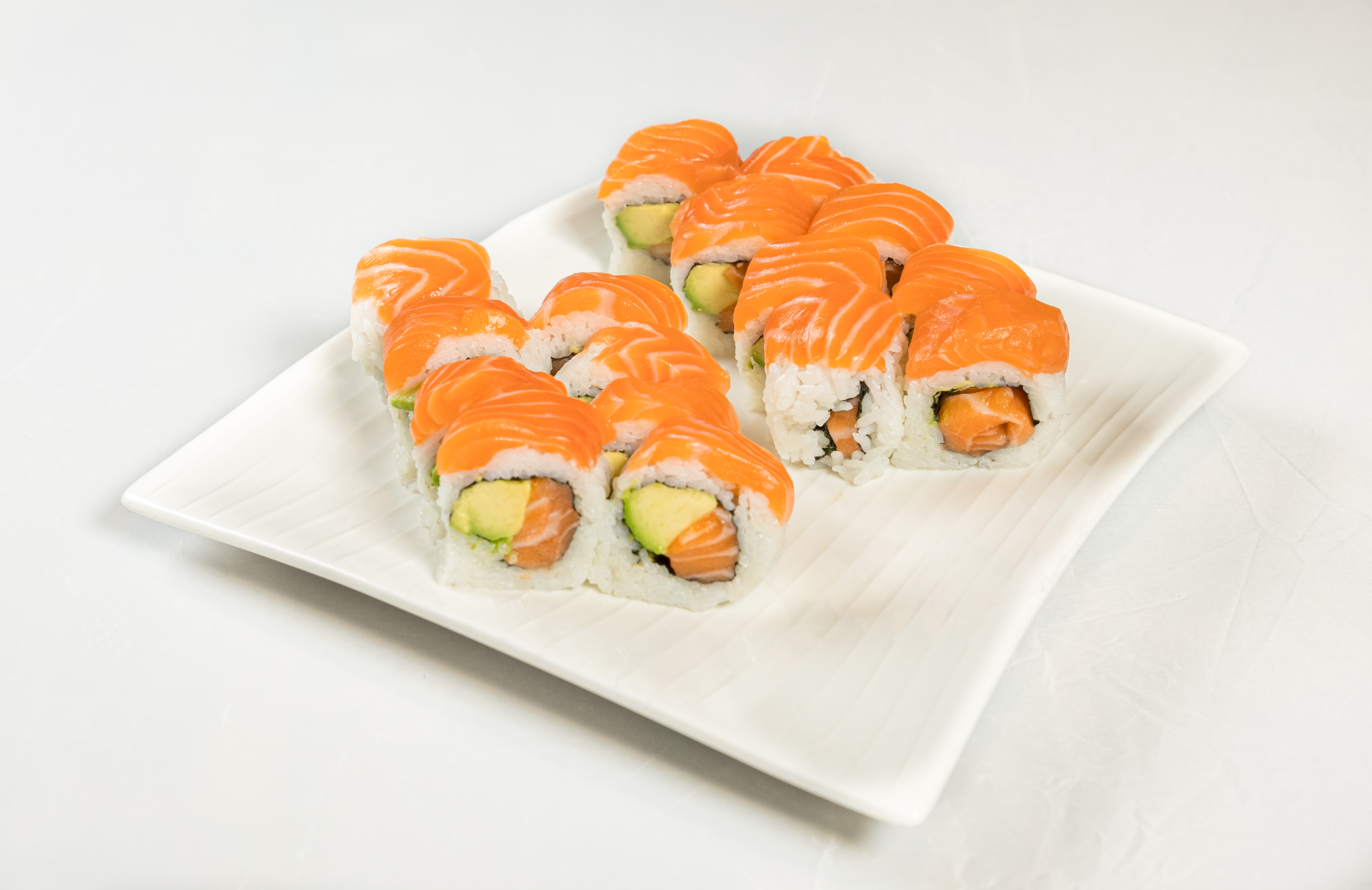 Order Double Salmon Roll food online from Sushi & More store, Alameda on bringmethat.com