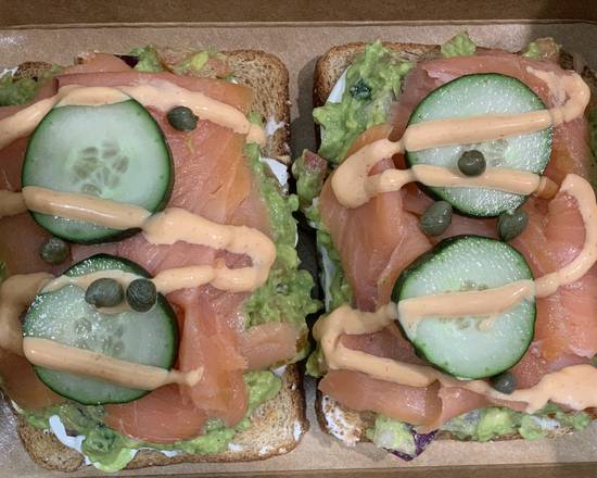Order Smoke Salmon Avocado Toast food online from I Got The Juice store, New Rochelle on bringmethat.com