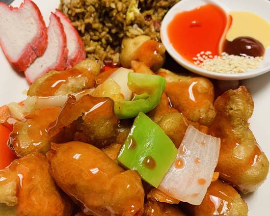 Order 套甜肉D1Sweet and Sour Pork food online from Chopsticks store, Kent on bringmethat.com