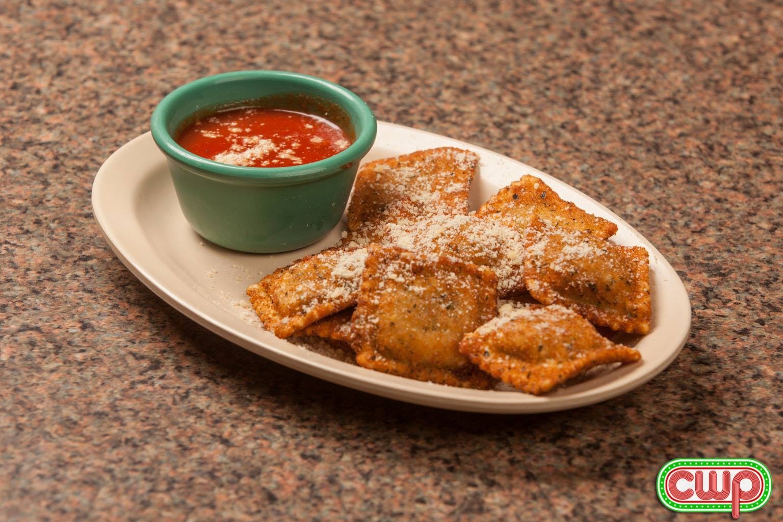 Order Toasted Ravioli - 10 Pieces food online from Cecil Whittaker's Pizzeria store, Festus on bringmethat.com