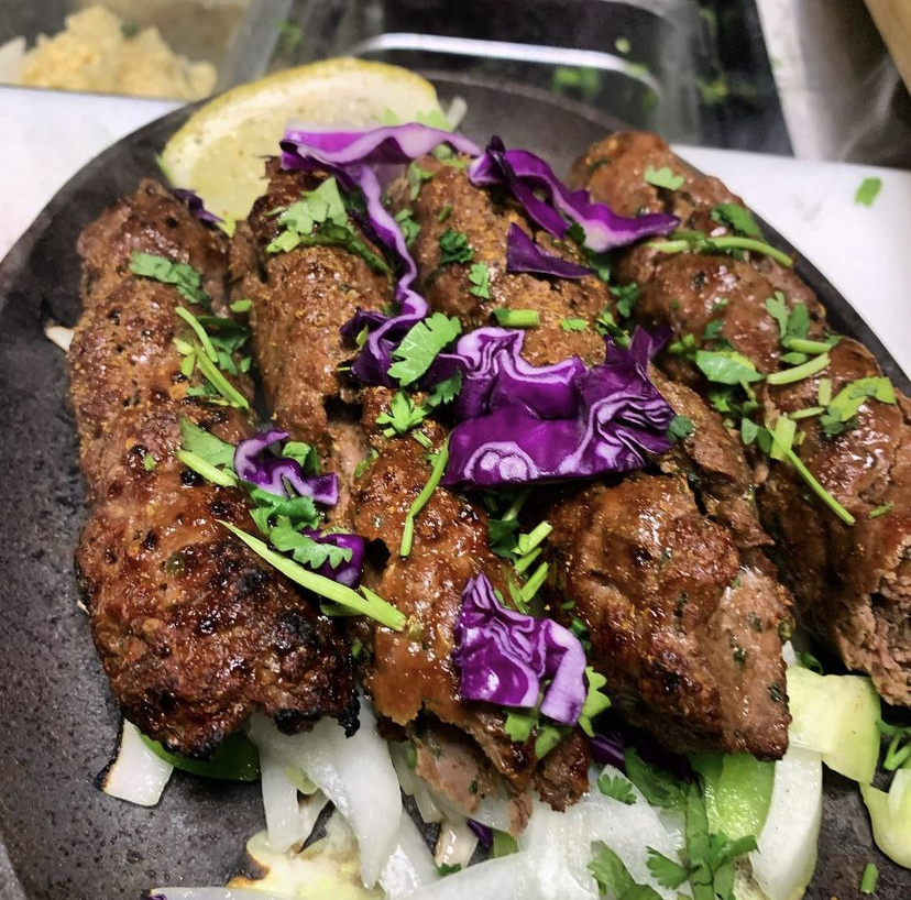 Order Single Beef Kebab food online from Tasty Bowl store, Mission Viejo on bringmethat.com