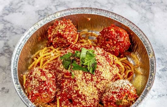 Order Spaghetti & Meatballs food online from Tony's Pizza store, Whittier on bringmethat.com