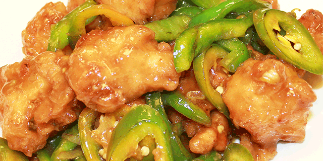Order JALAPENO CHICKEN (LUNCH) food online from Sushi Iwa store, Apex on bringmethat.com