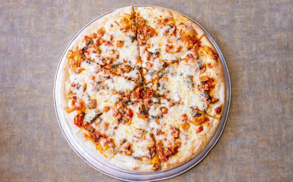Order Chicken Romano Specialty Pizza food online from Pizza Station store, Vernon on bringmethat.com