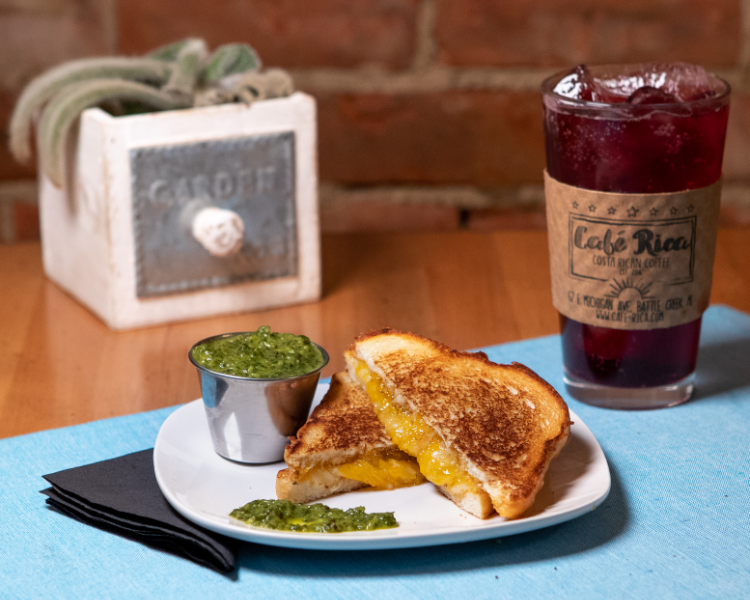 Order House Grilled Cheese food online from Cafe Rica store, Battle Creek on bringmethat.com
