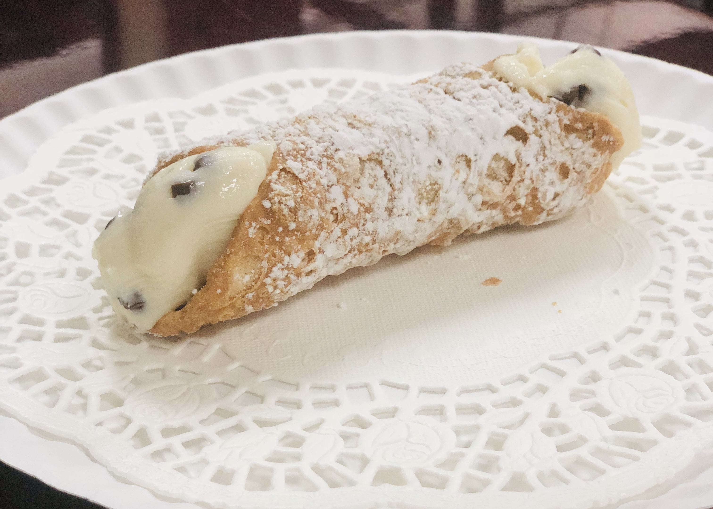 Order Jumbo Cannoli food online from Pepo's Pizza store, New York on bringmethat.com