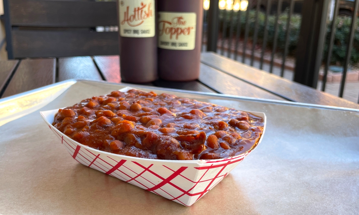 Order Pit Smoked Beans food online from Gque Bbq store, Lone Tree on bringmethat.com