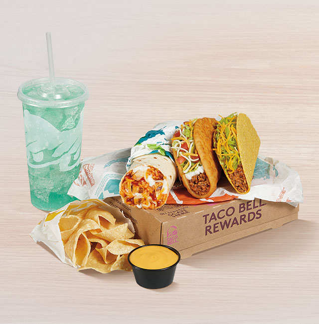Order Chicken Burrito Deluxe Box food online from Taco Bell store, Pineville on bringmethat.com