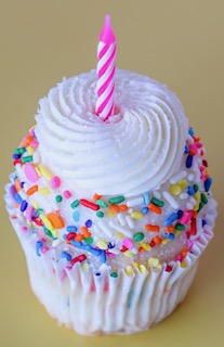 Order Birthday Surprise Cupcake food online from Gigi's Cupcakes store, East Lansing on bringmethat.com
