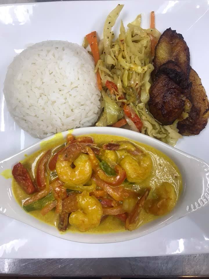Order Curry Shrimp food online from Malakhi Lounge & Jamaican Restaurant store, Manassas on bringmethat.com