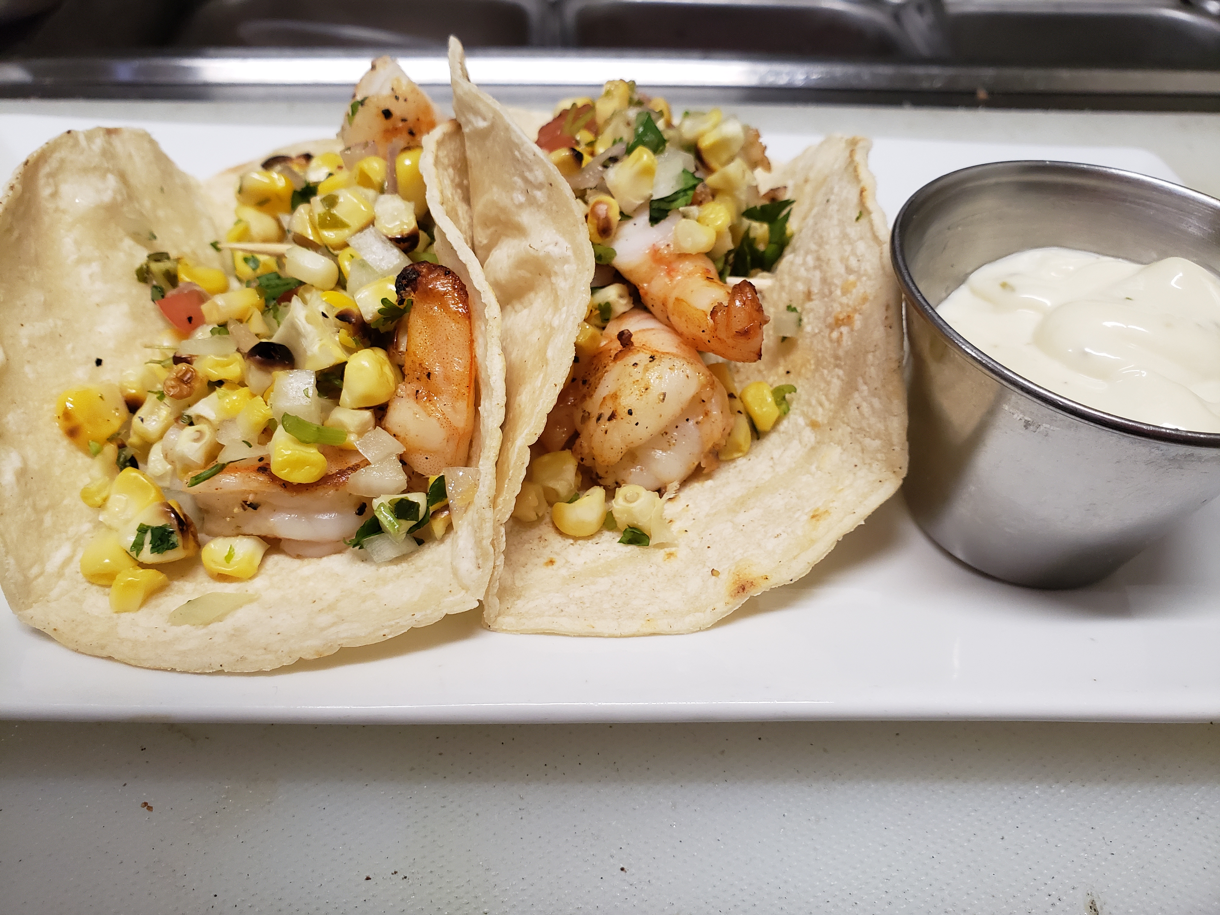 Order Grilled Shrimp Taco food online from Rivieras Tapas store, Riverdale Park on bringmethat.com