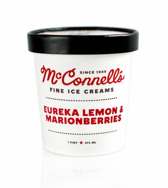 Order McConnell's Ice Cream - Eureka Lemon & Marionberries food online from IV Deli Mart store, Goleta on bringmethat.com