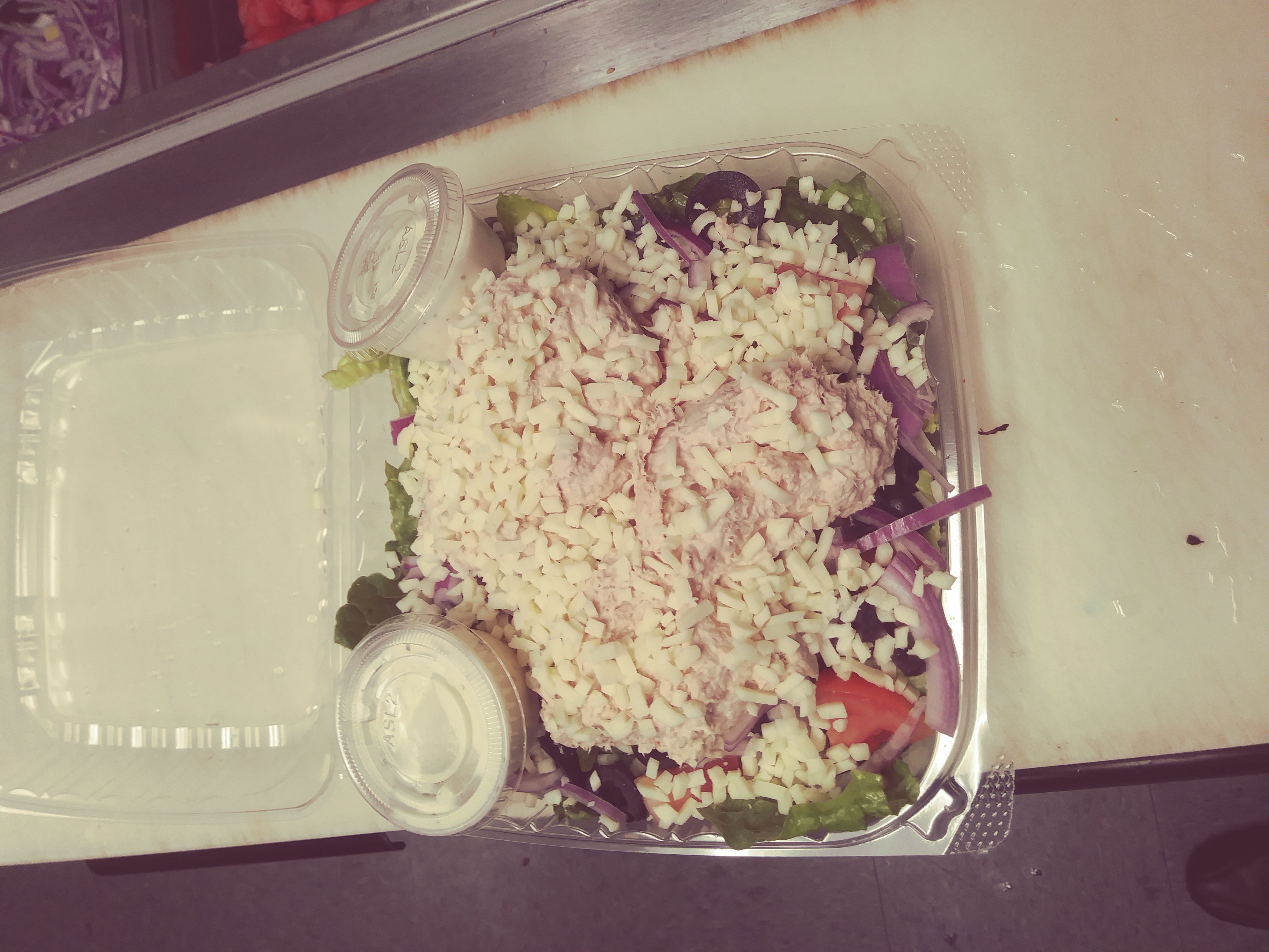 Order Large Tuna Salad food online from Murrays in A Hurry Pizza and Sub store, Norcross on bringmethat.com