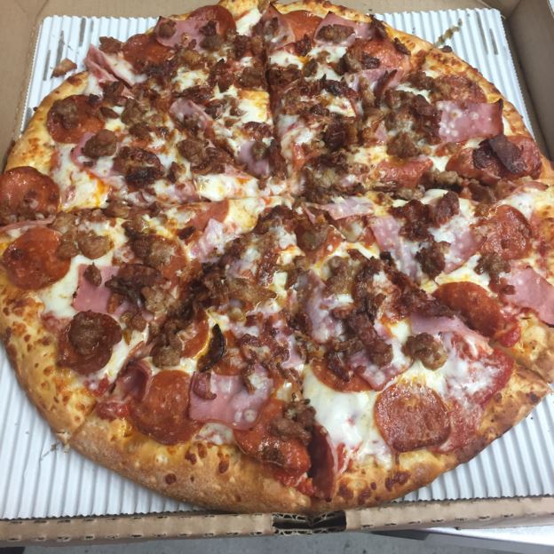 Order Meat Lover Pizza food online from Valuetinas Pizza store, Anaheim on bringmethat.com