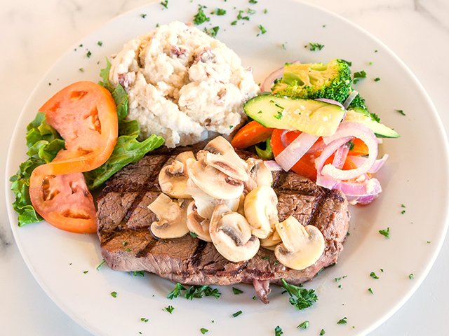 Order Top Sirloin Steak food online from Great American Diner Bar store, Seattle on bringmethat.com