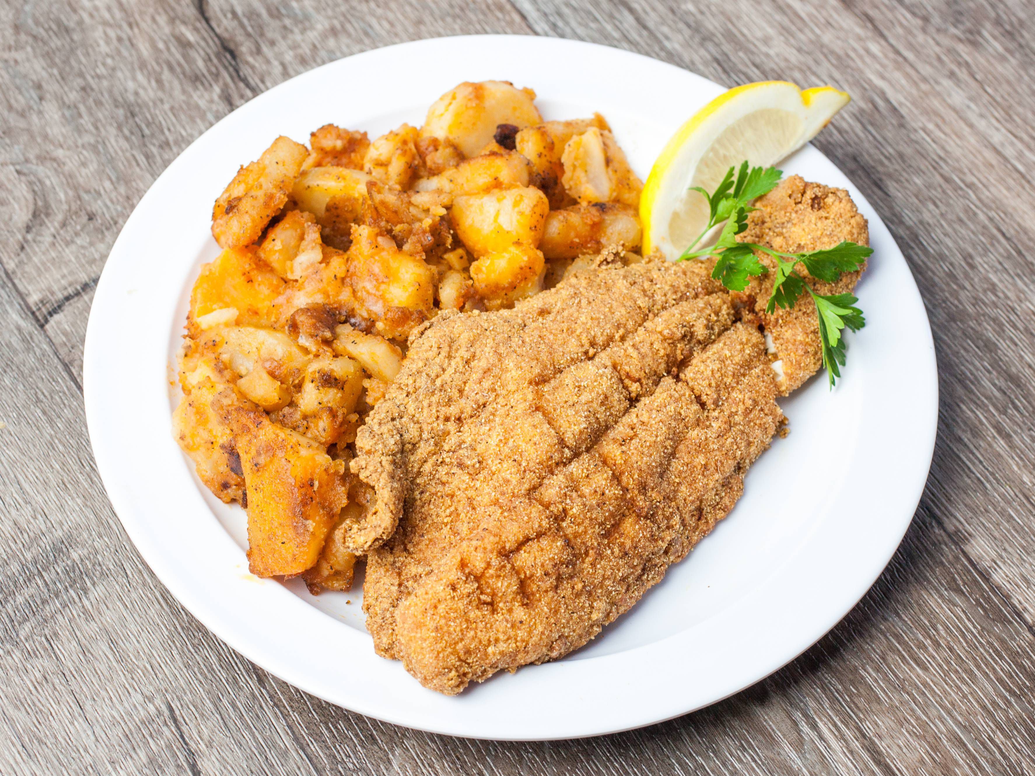 Order Breakfast Fried Catfish food online from Martha's store, Jersey City on bringmethat.com