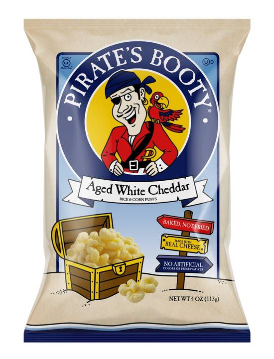 Order Pirate's Booty Baked Rice and Corn Puffs, Aged White Cheddar food online from Cvs store, AURORA on bringmethat.com