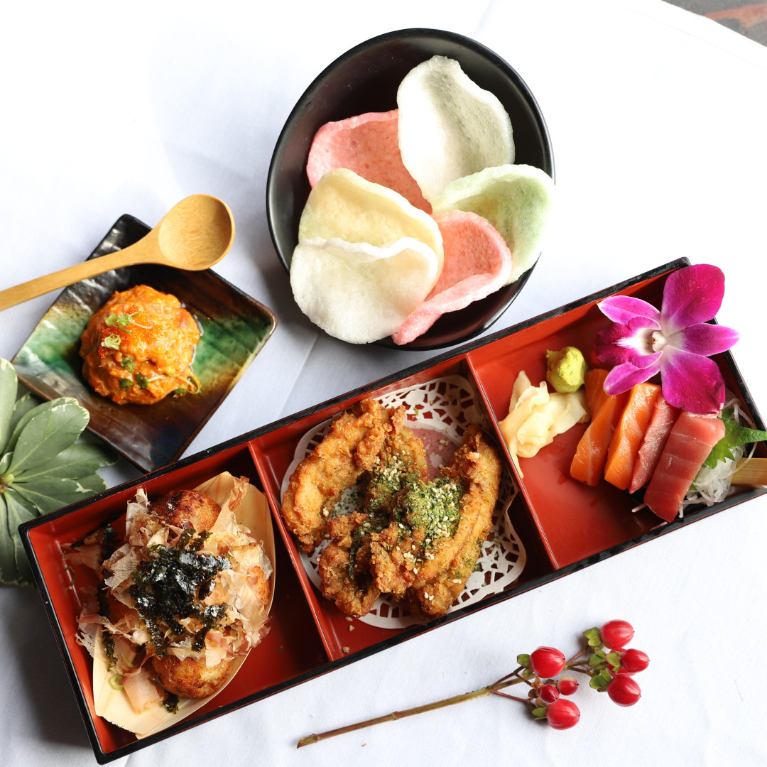 Order Ike’s Sampler food online from Ike's Japanese Kitchen store, San Francisco on bringmethat.com