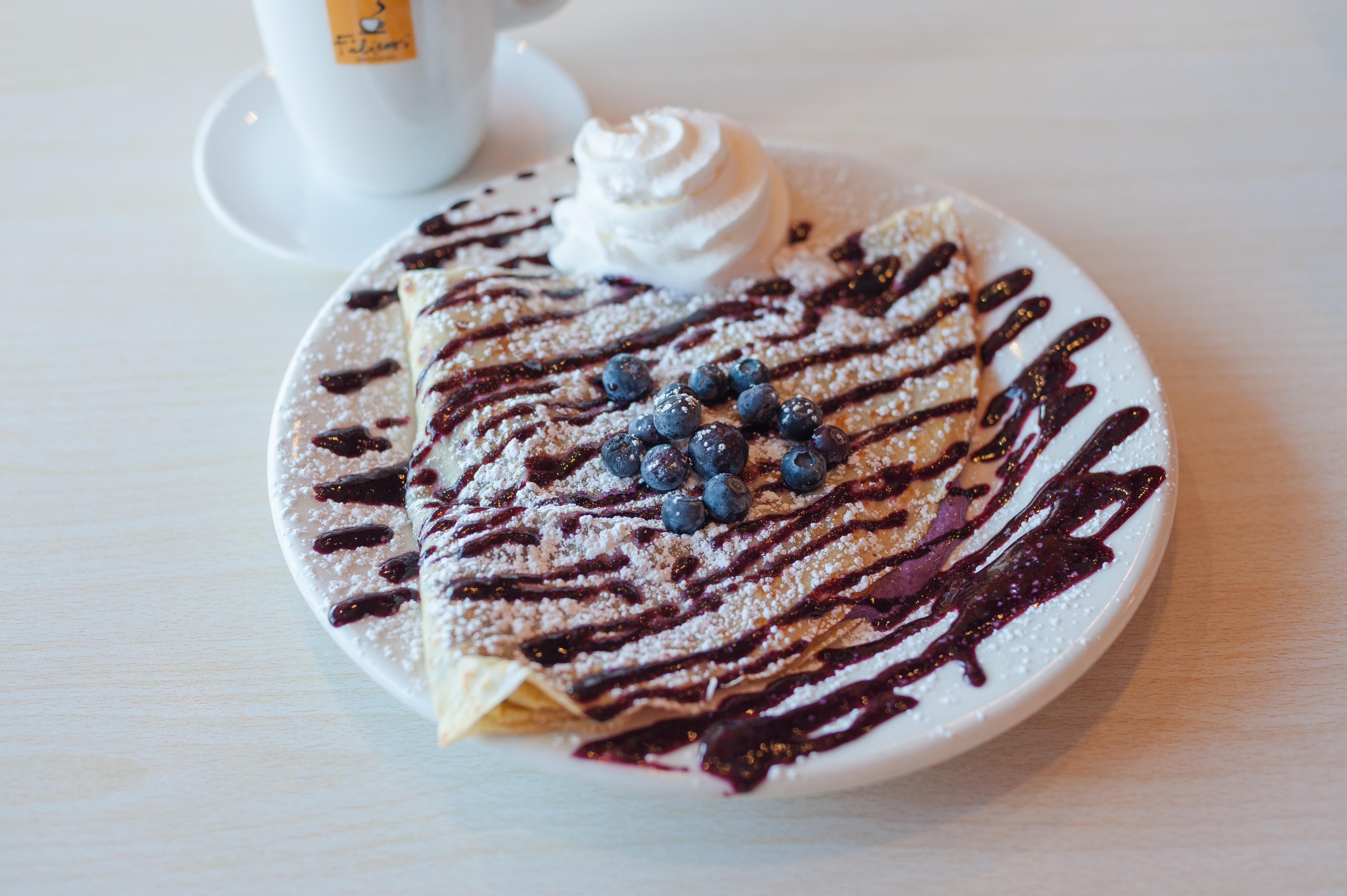 Order Blueberry Cheese Crepe  food online from Cream Of The Crepe store, Park Ridge on bringmethat.com
