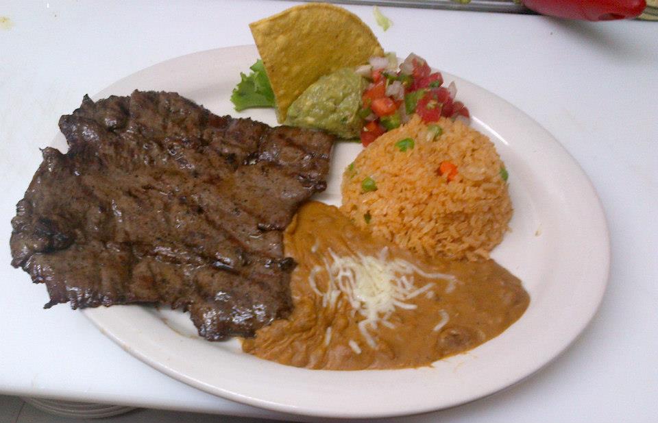 Order 11. Carne Asada food online from Senor Bean Mexican Grill-Cantina store, Dallas on bringmethat.com