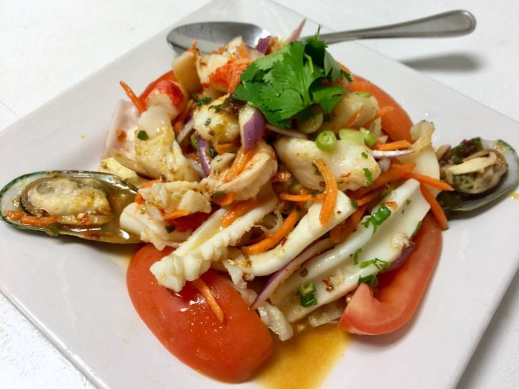 Order S7. Fisherman Salad - Yum Talay food online from Thailusion store, Los Alamitos on bringmethat.com
