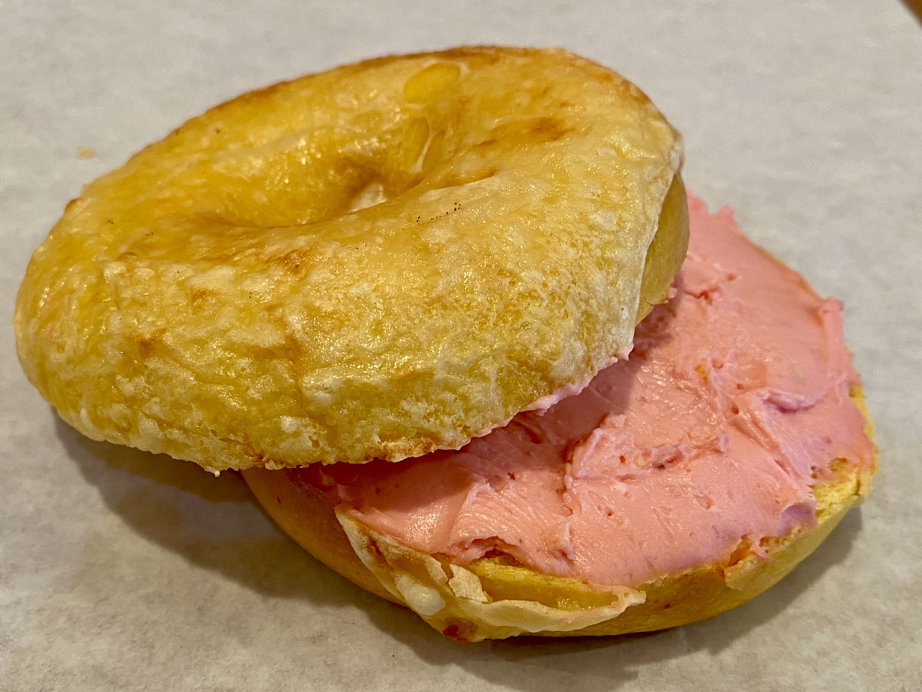 Order Bagel with Strawberry Cream Cheese food online from Bagel Gourmet store, Phoenix on bringmethat.com