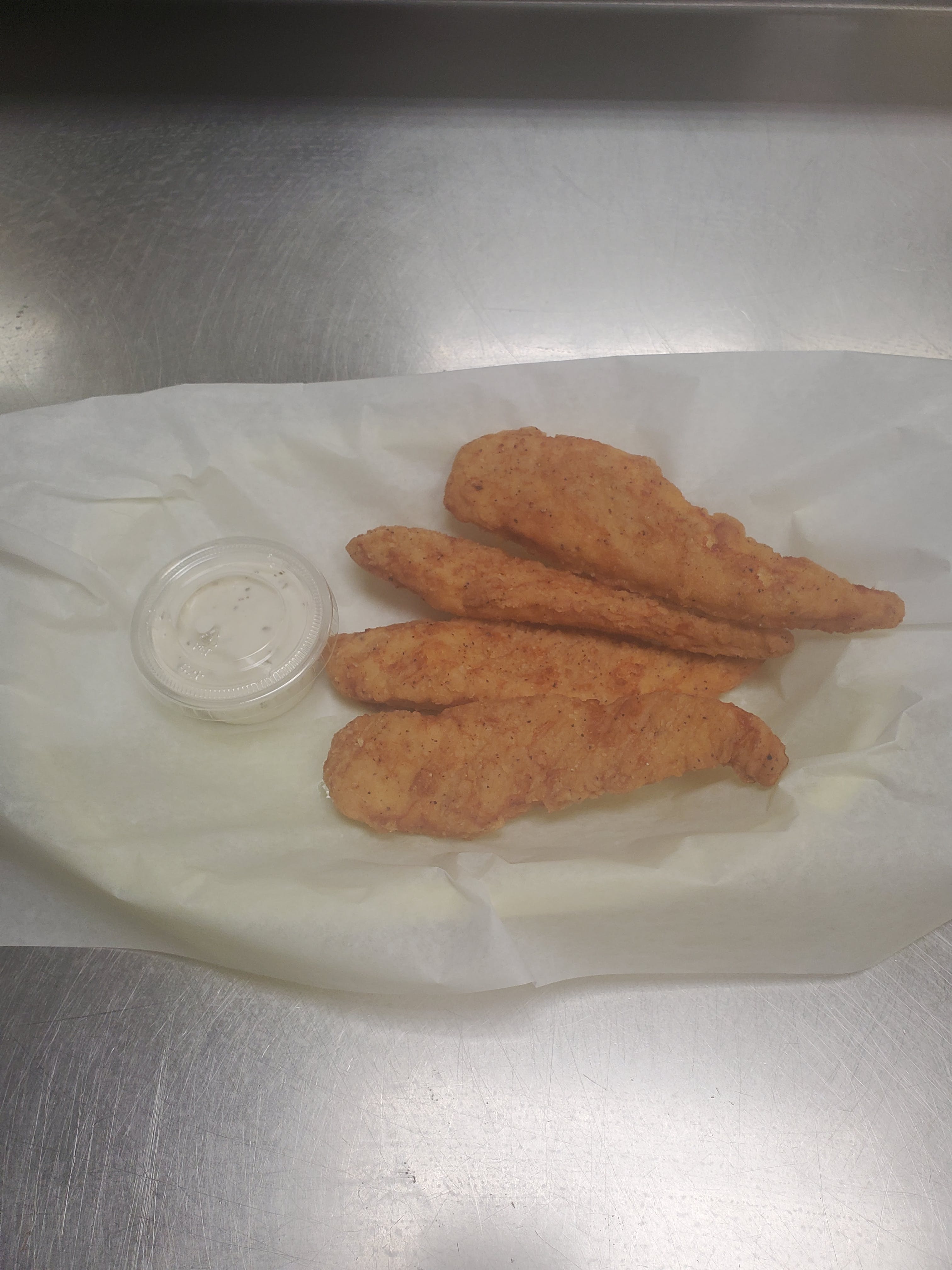 Order Chicken Fingers - 4 Pieces food online from Pizza Cucina store, Oswego on bringmethat.com