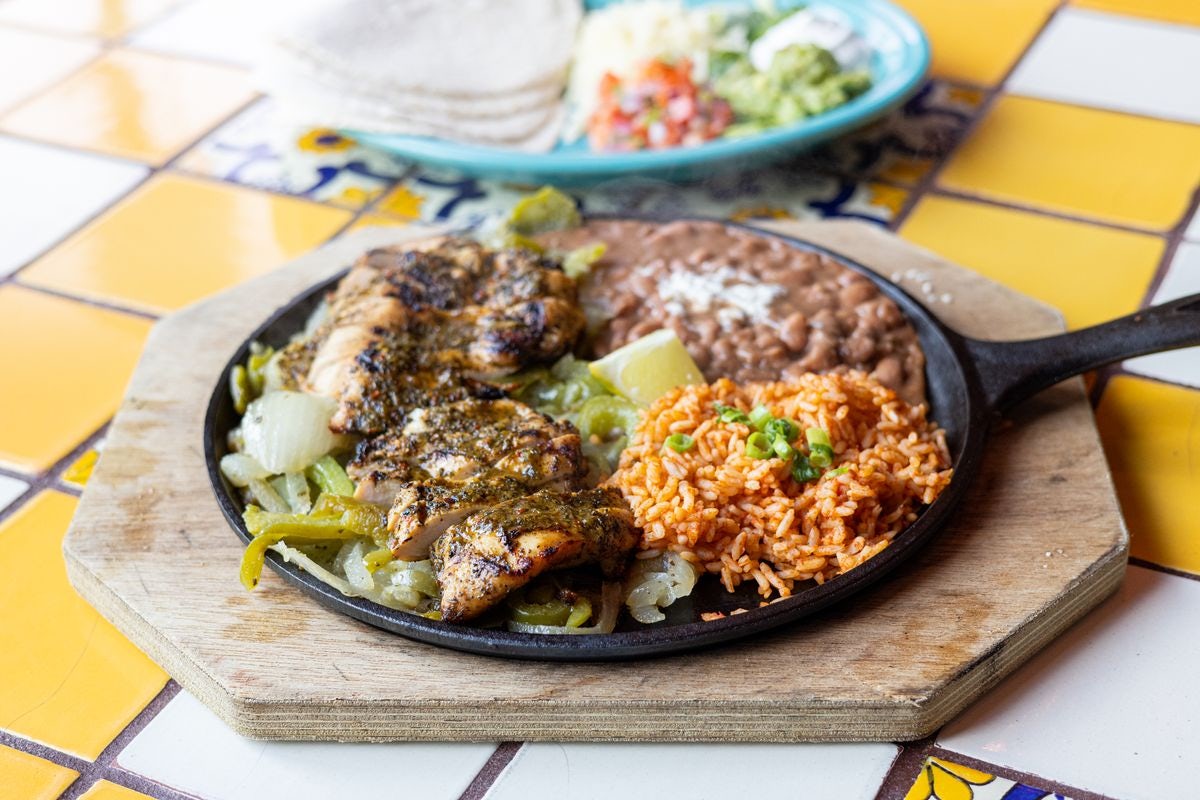 Order Island Jerk Chicken Fajita food online from Margaritas Mexican Restaurant store, Dover on bringmethat.com