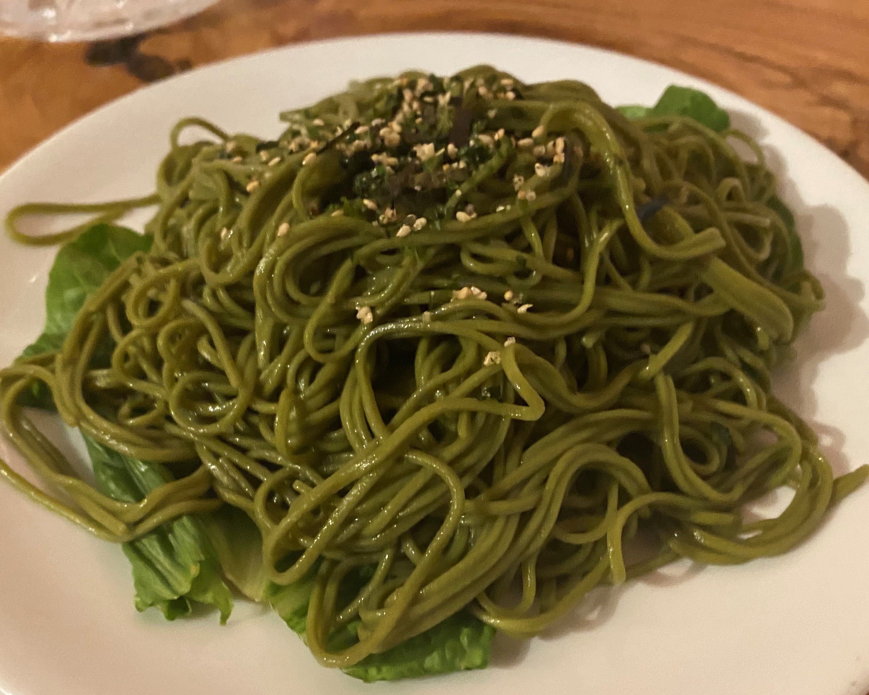 Order Green Tea Noodle food online from Blossom Root Asian Cuisine store, New City on bringmethat.com