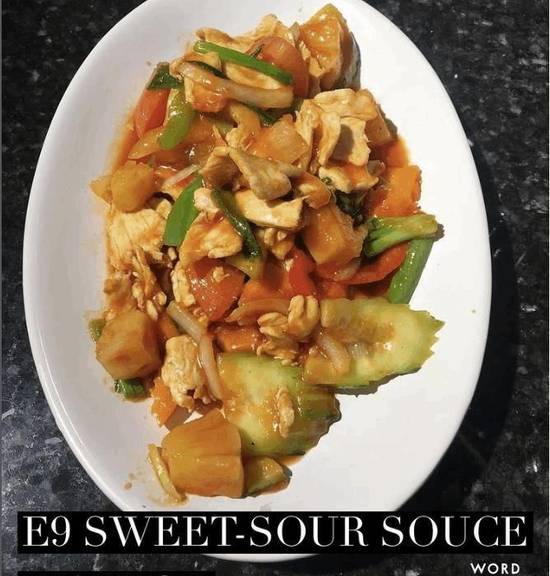 Order E10 Sweet-Sour Sauce food online from Thai Spice store, Houston on bringmethat.com
