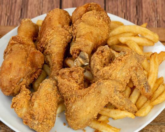 Order Chicken Combo (3 Wings & 3 Legs) food online from Hip Hop Fish & Chicken store, Clinton on bringmethat.com