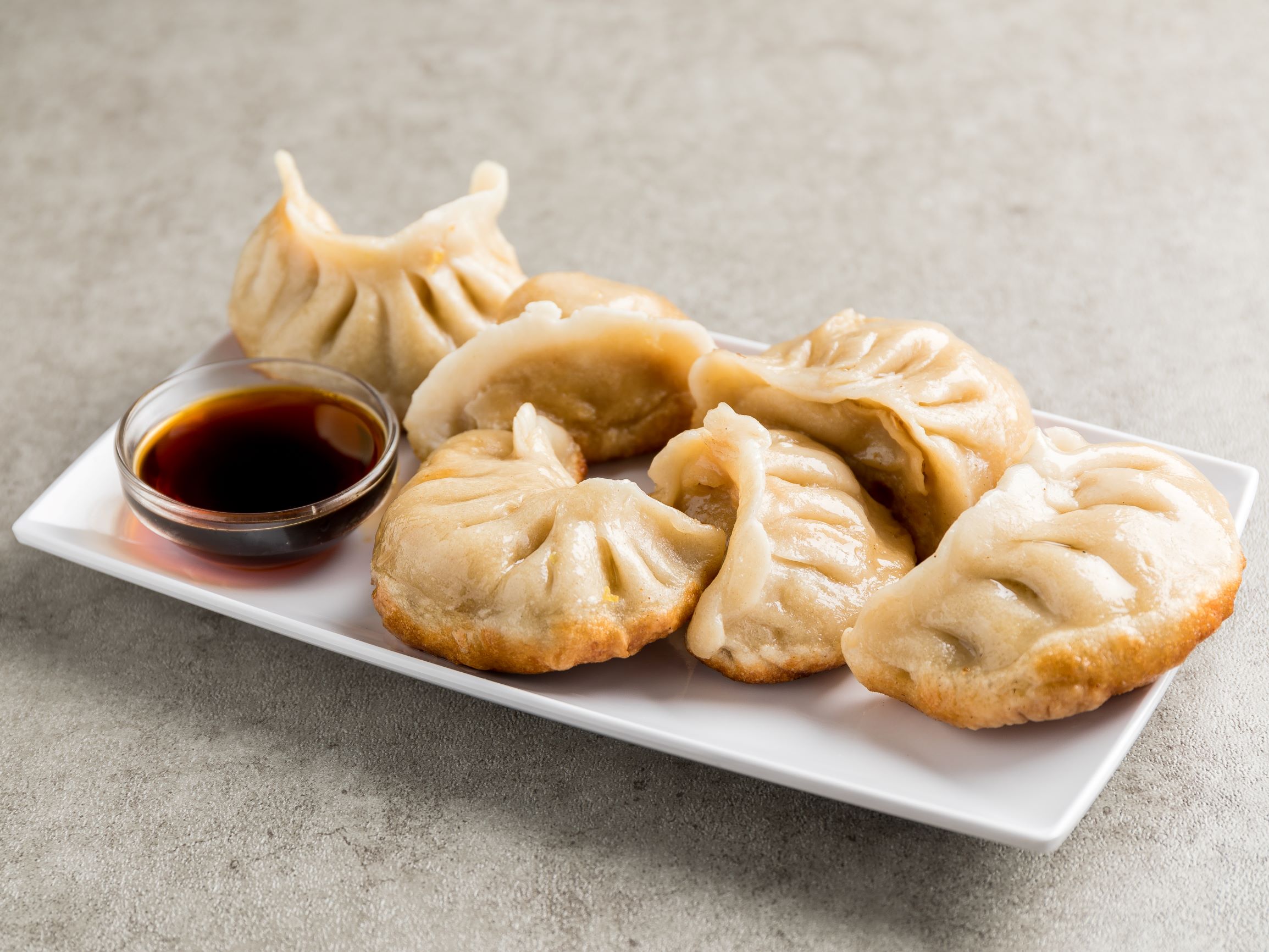 Order 3. Six Pieces Dumpling food online from Lucky Lius store, Milwaukee on bringmethat.com